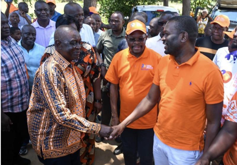 File image of Senator Oburu Oginga and Edwin Sifuna.